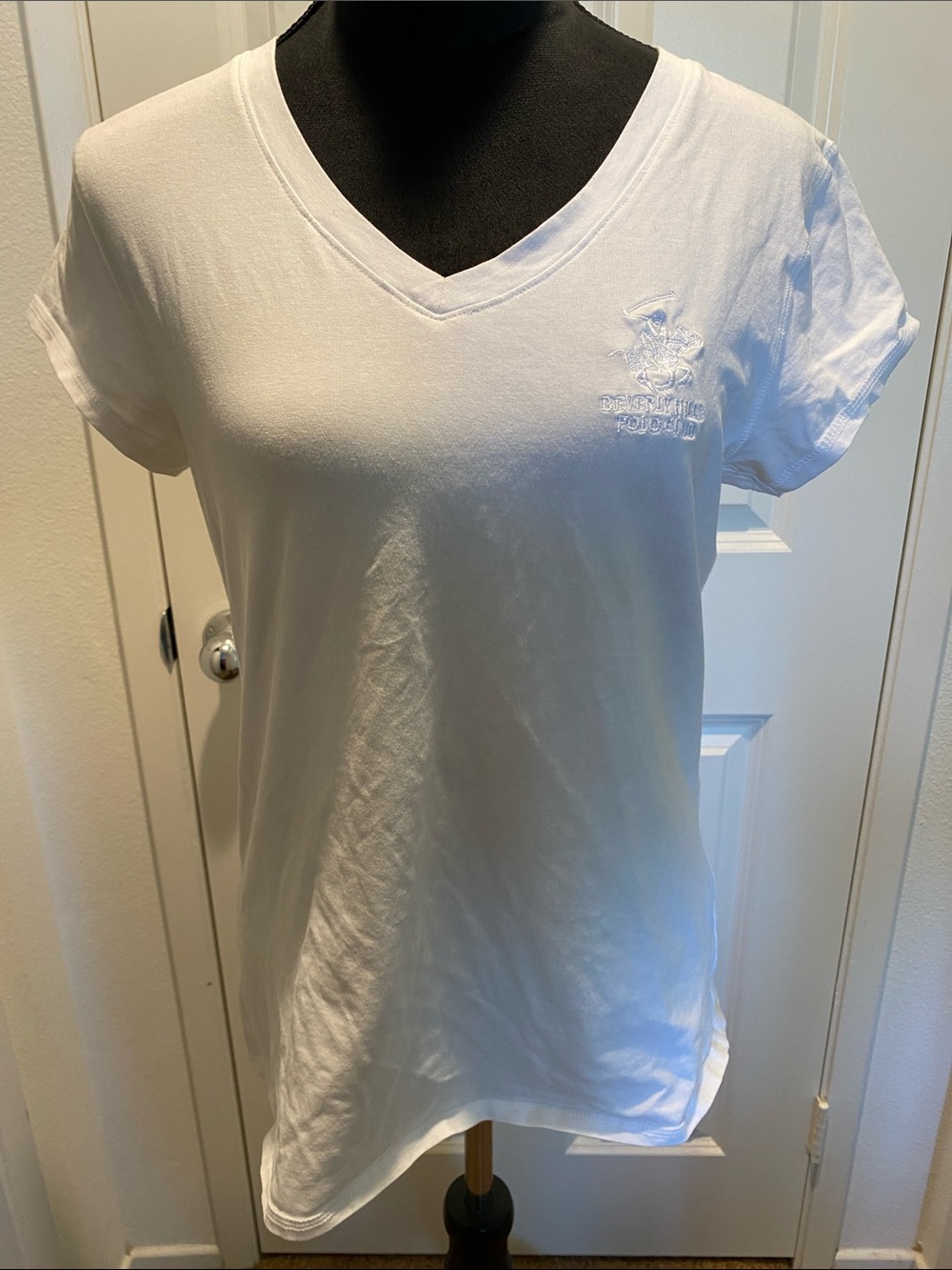 BHPC White V-Neck Tee